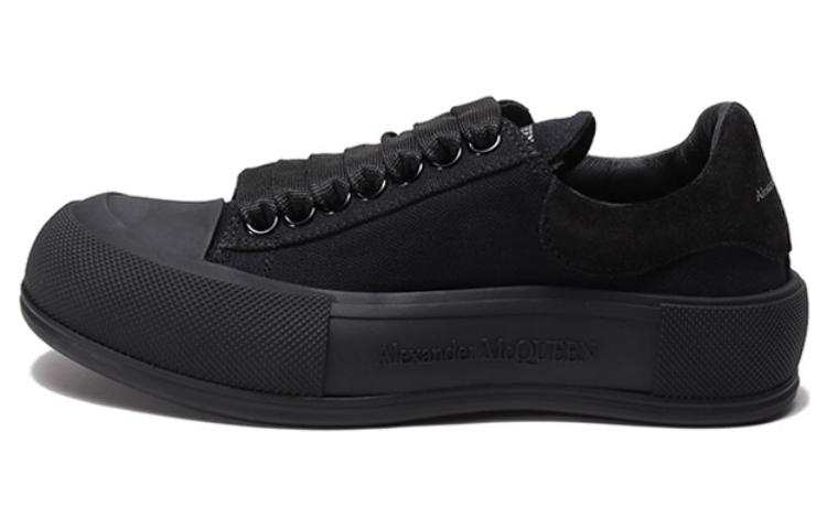 Alexander McQueen Deck Skate Plimsoll Shoes 'Black' Women's