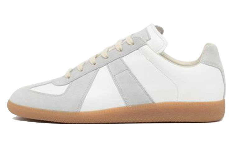 Maison Margiela Replica Calfskin Low top Stylish Skateboarding Shoes 3cm Men's White