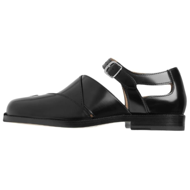 Maison Margiela Tabi cut-out leather flat pumps