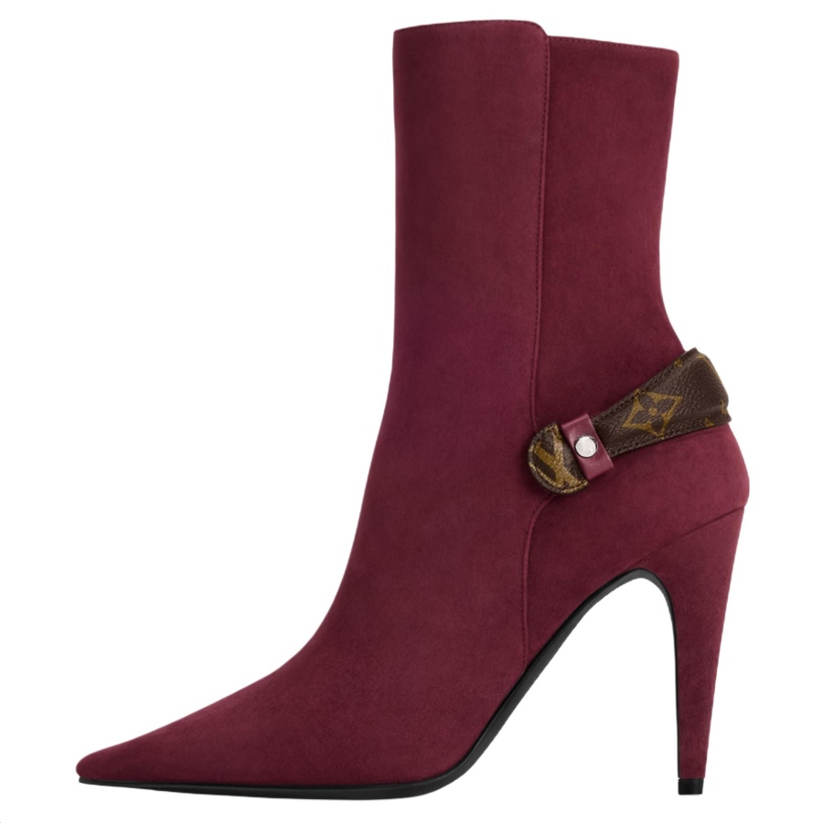 LOUIS VUITTON Legacy Ankle Boots 10cm Women's Fuchsia