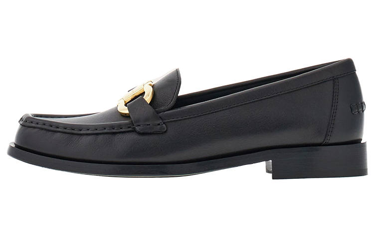 Ferragamo FERRAGAMO Logo-plaque Leather Loafers