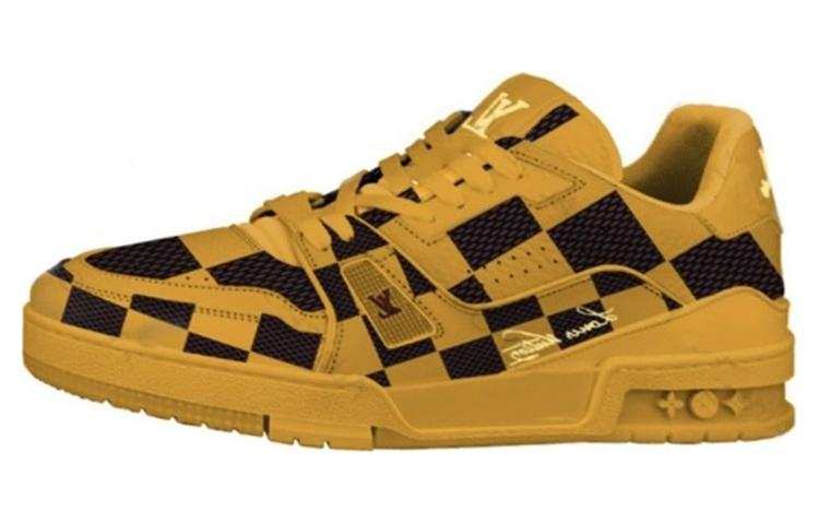 LOUIS VUITTON LOUIS VUITTON LV Trainer Sneaker Damier Pop Yellow