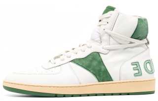 Rhude Rhecess Logo Patch High-Top Sneakers