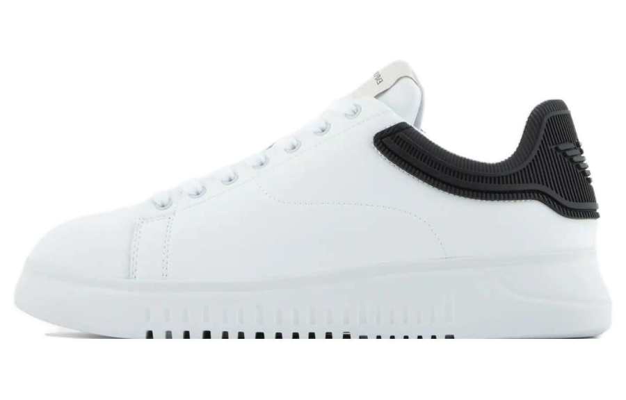 EMPORIO ARMANI Leather Sneakers White