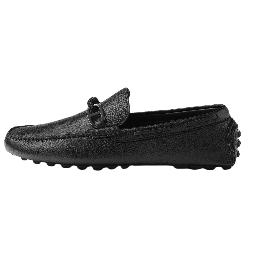 HERMES HERMES Alessandro Gommino Loafers Men's Black