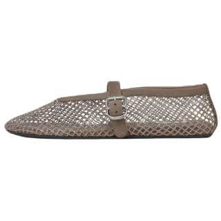 Alaia Flat Mary Jane Shoes Women's Silver