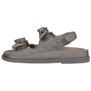 CHANEL One Strap Sandals Women's Gray
