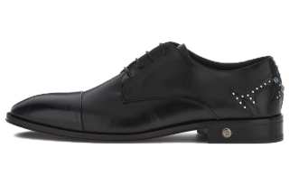 Roberto Cavalli Leather Dress Shoes Men's Black