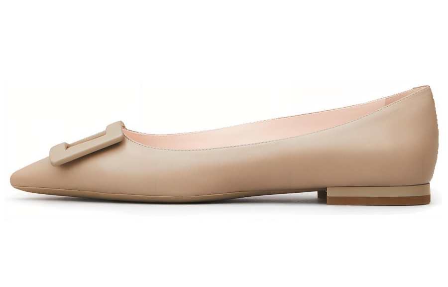 Roger Vivier Gommettine Pointed Toe Flat Shoes Women's