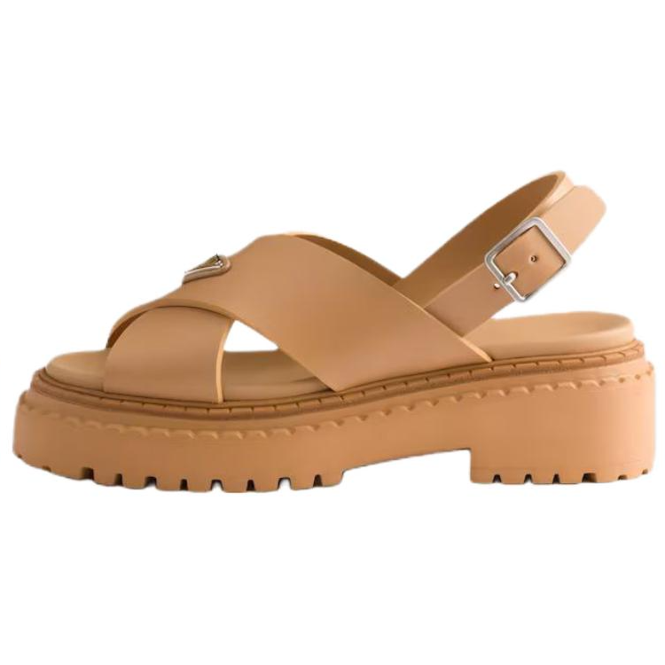 PRADA PRADA One Strap Sandals 5.5cm Women's Brown