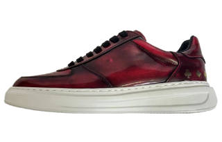 MASCAL Low top Skateboard Shoes Men's Burgundy