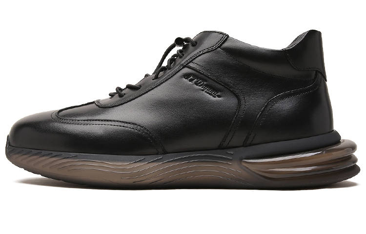 S.T.Dupont S. T.DUPONT Cow Leather Casual Shoes Men's Black