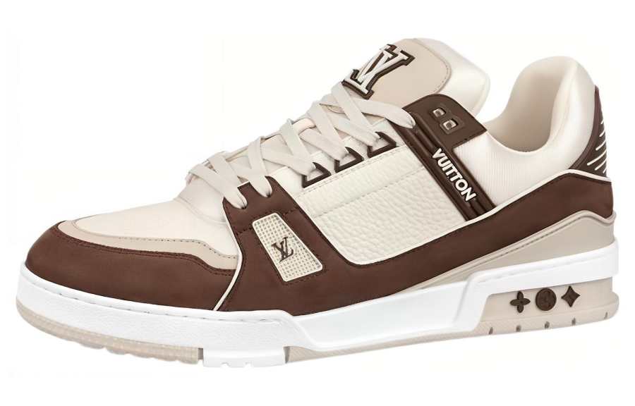 LOUIS VUITTON Trainer Comfortable And Trendy Low top Skateboard Shoes Women's Brown