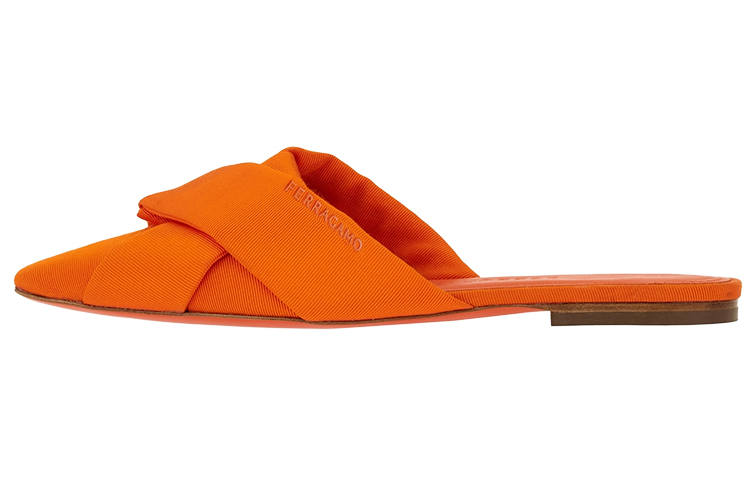 Ferragamo FERRAGAMO No Special Function No Special Function Closed Toe Slippers Women's Orange