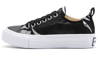 McQ Alexander McQueen Alexander McQueen McQ Alexander McQueen Plimsoll Platform Low Top Sneakers 'Black White'