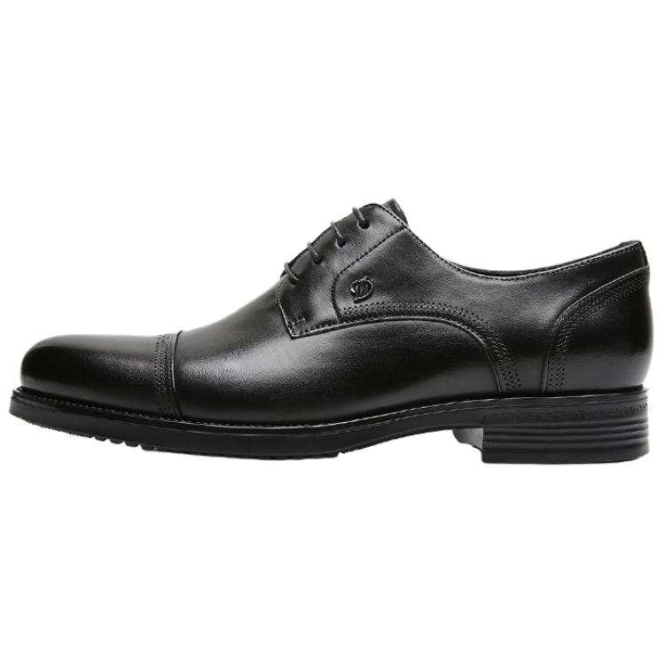 S.T.Dupont S. T.DUPONT Top Grain Cow Leather Dress Shoes Men's Black/Coffee
