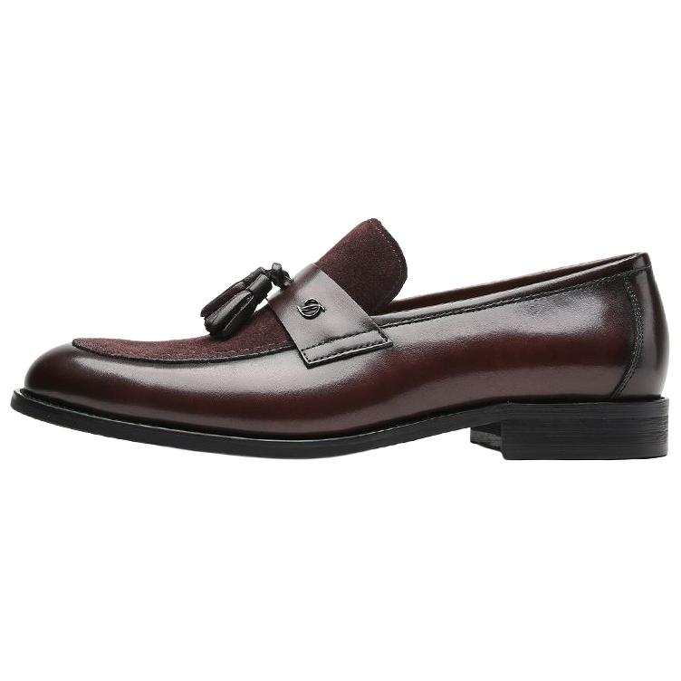 S.T.Dupont S. T.DUPONT Top Grain Cow Leather Casual Leather Shoes Men's Coffee