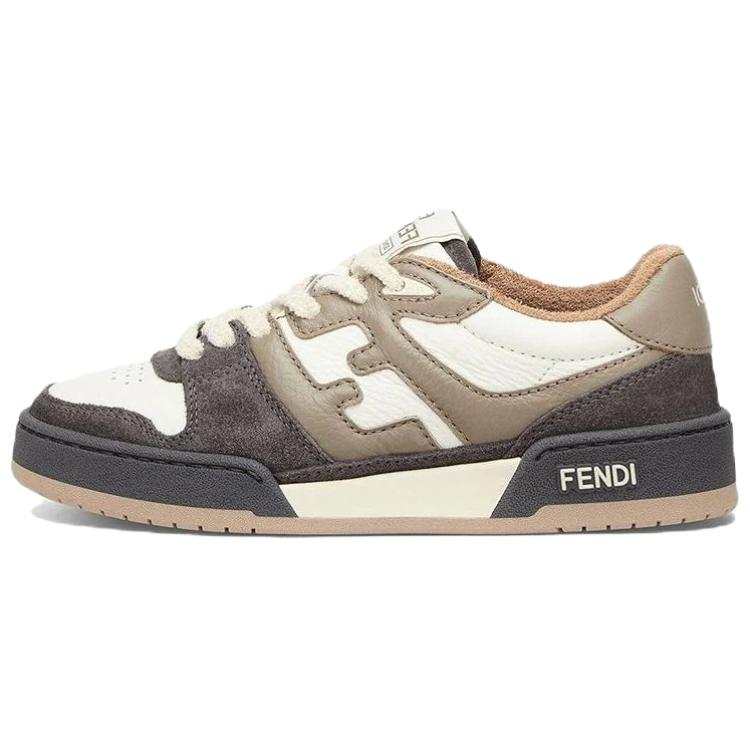 FENDI Match Low Top 'Beige Brown' Women's