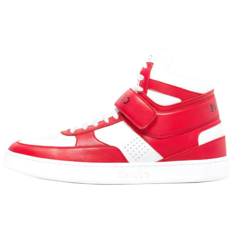 CELINE CT 03 High top Stylish Skateboarding Shoes Men's Red