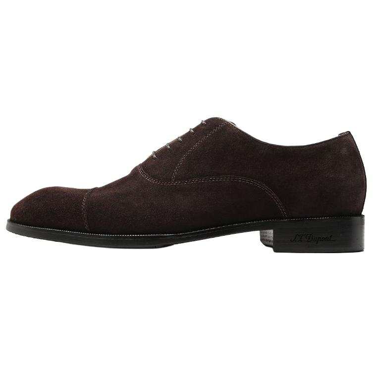 S.T.Dupont S. T.DUPONT Top Grain Cow Leather Men's Casual Shoes Men's Coffee