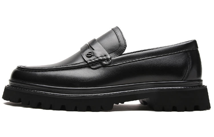 S.T.Dupont S. T.DUPONT Cow Leather Casual Shoes Men's Black