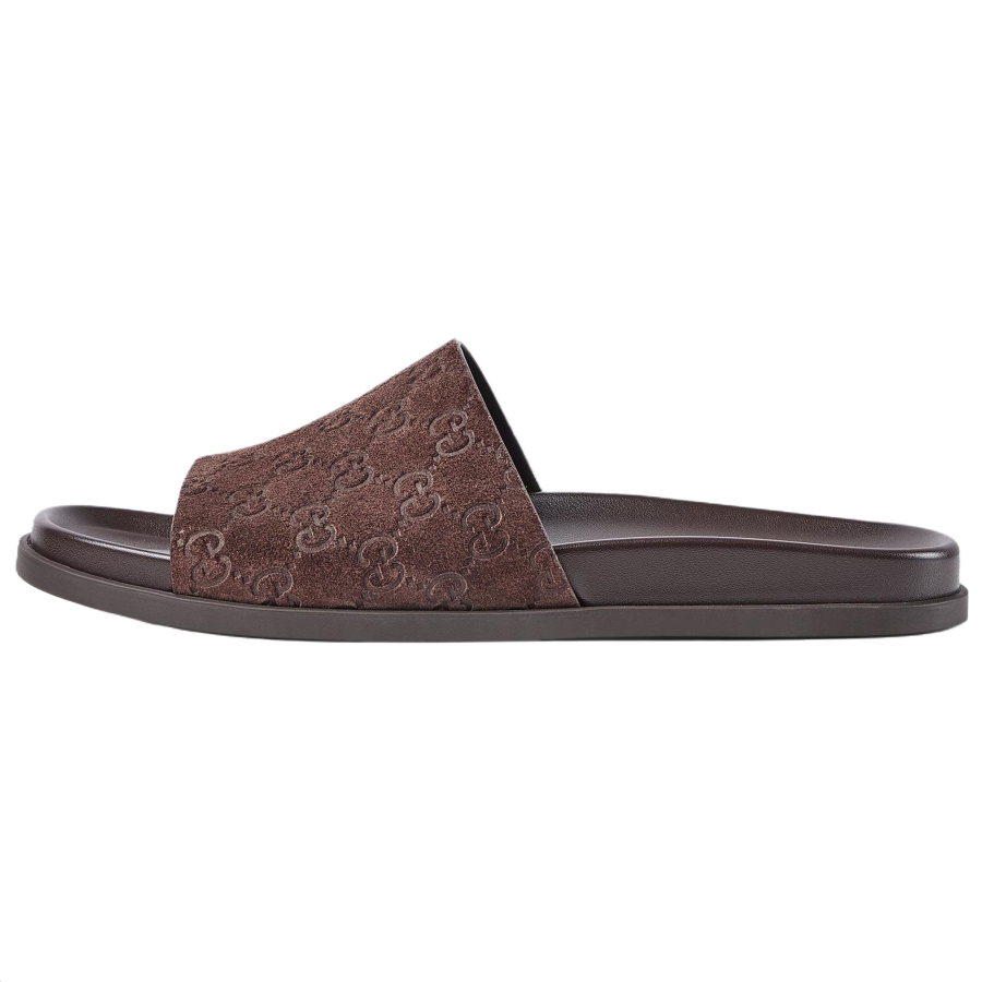 GUCCI GUCCI Quiet Slide Slippers Men's Brown