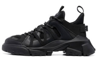 McQ Alexander McQueen Leather Low top Sports Casual Shoes Men's Black