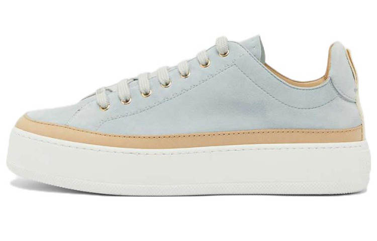MaxMara Low top Stylish Skateboarding Shoes Women's Sky Blue