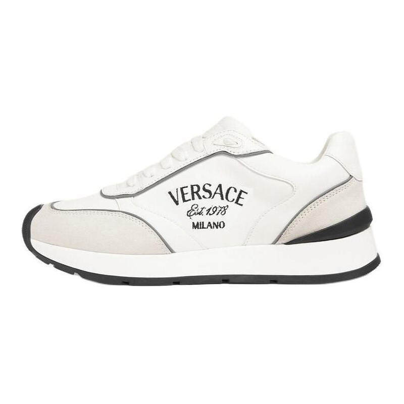 VERSACE VERSACE Logo-embroidered Panelled Sneakers