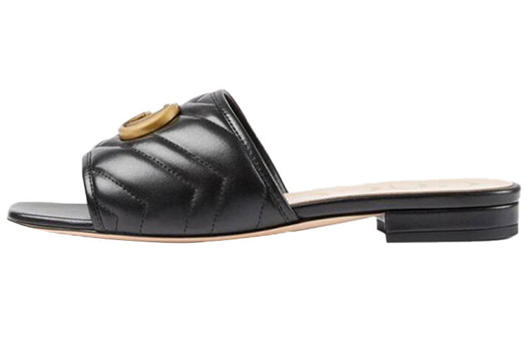 GUCCI Slide Slippers Women's Black