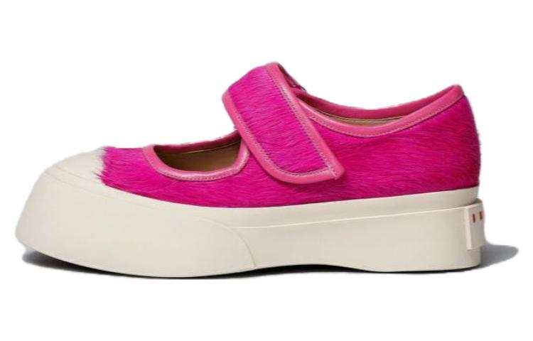 MARNI Pablo Chunky Heel Mary Jane Shoes Women's Purple