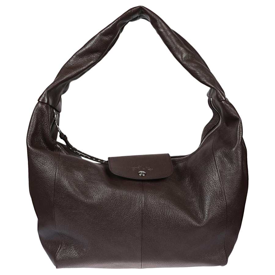 LONGCHAMP Le Pliage Xtra Goatskin Shoulder Bag Large Women's Mocha