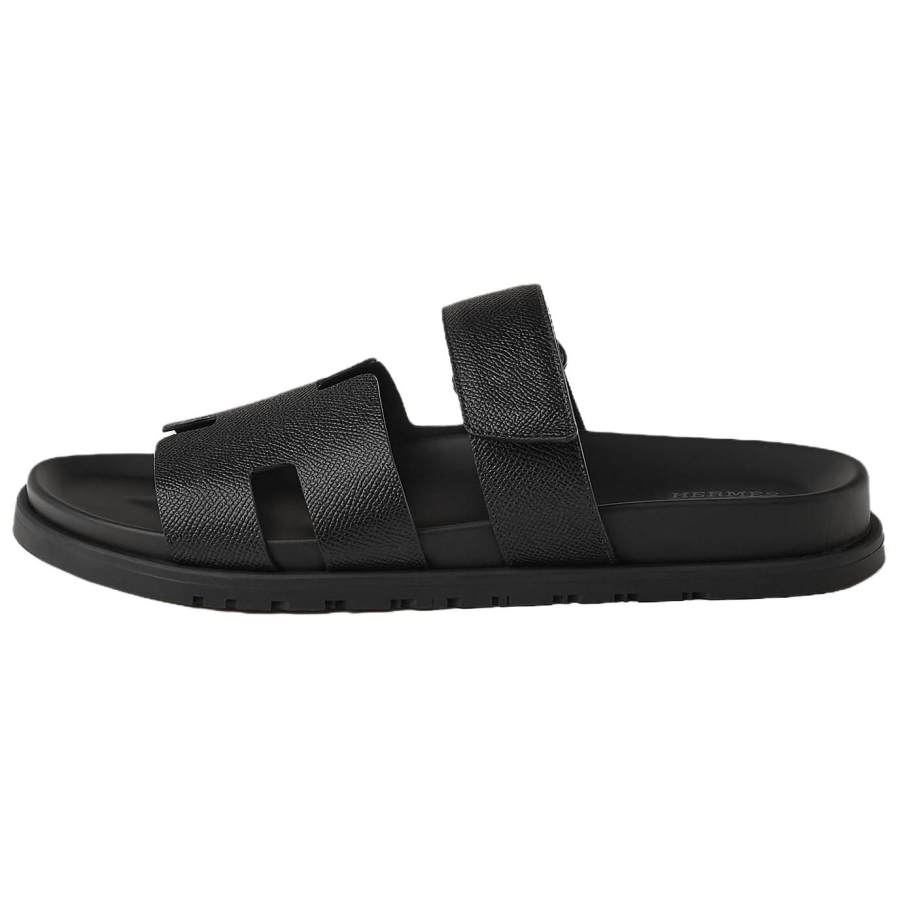 HERMES HERMES Chypre Slide Slippers 1.2cm Men's Black