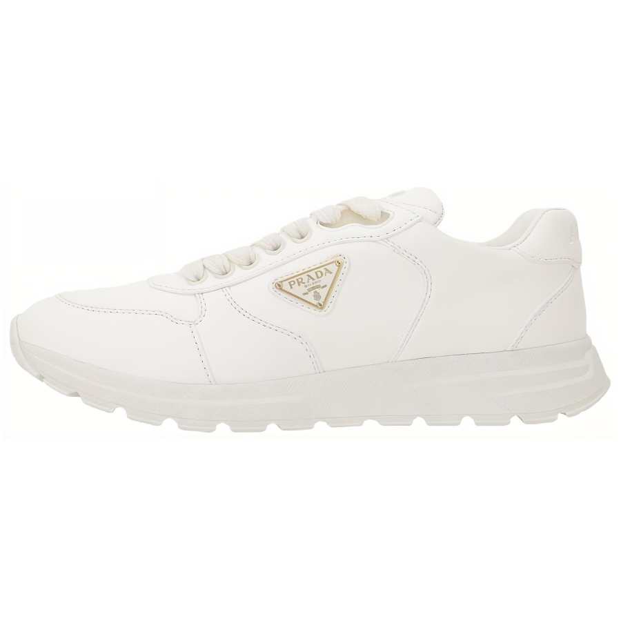 PRADA PRAX 1 Leather Low top Casual Shoes Women's White