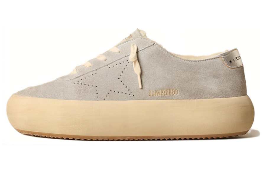 Golden Goose Space Star Cow Split Leather Low top Skateboard Shoes Women's Gray