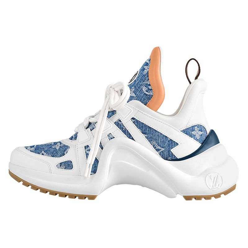 LOUIS VUITTON Archlight Low top Casual Shoes Women's White Blue