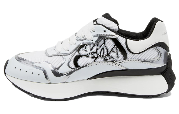 Alexander McQueen Alexander McQueen Sprint Runner Chalk White Black Print