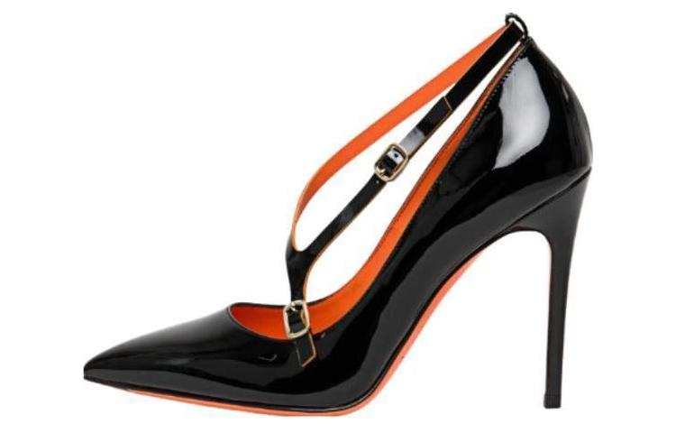 Santoni Pointed-toe Leather Pumps