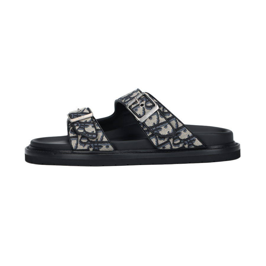 DIOR DIOR Aqua Slide Slippers Men's Beige Black