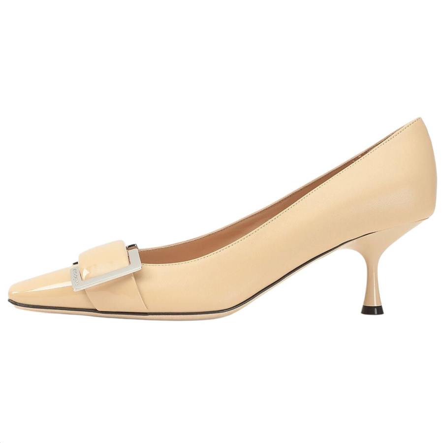 SERGIO ROSSI Slim Heel High Heels 6CM Women's Beige