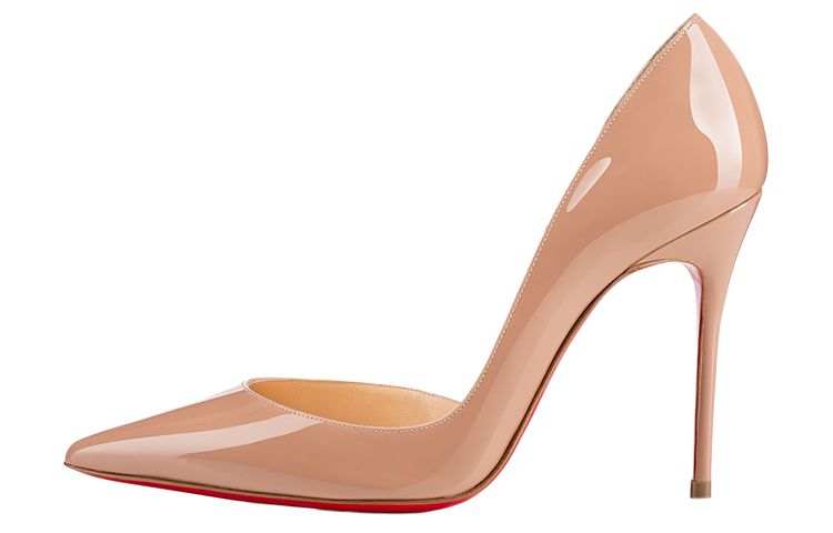 Christian Louboutin CL Iriza Slim Heel High Heels 10cm Women's Nude