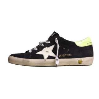 Golden Goose Super Star Classic Slip Resistant Abrasion Resistant Low top Kids Lifestyle Shoes Black Teenagers