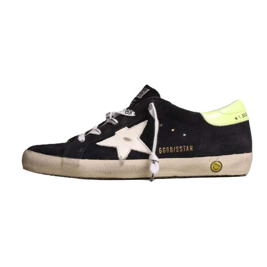 Golden Goose Super Star Classic Slip Resistant Abrasion Resistant Low top Kids Lifestyle Shoes Black Teenagers