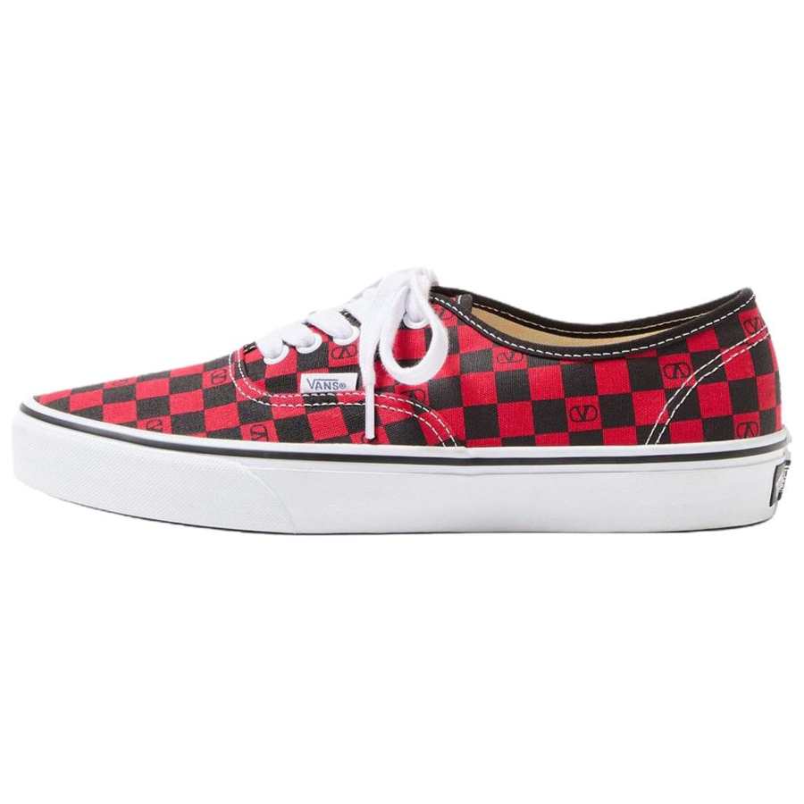 Valentino x Vans Collaboration VLOGO Low top Canvas Shoes Men's Red