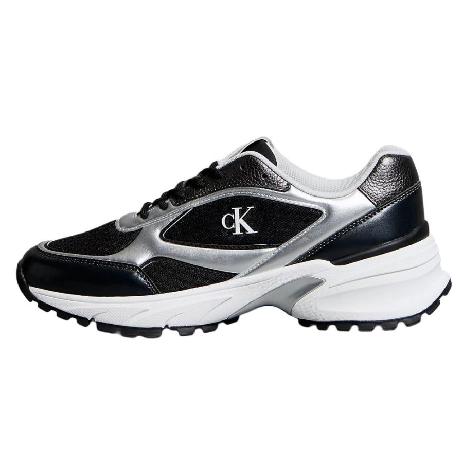 CALVIN KLEIN Trailblazer Cow Leather Low top Casual Shoes Men's Black
