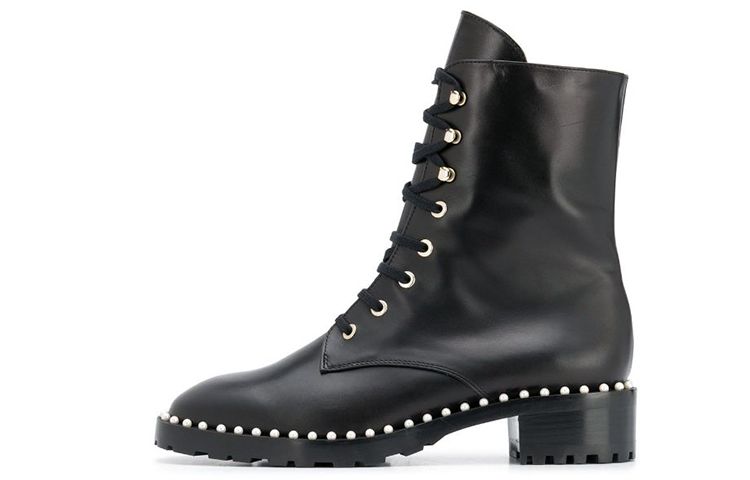 Stuart Weitzman Stuart Weitzman/SW Cow Leather Comfortable And Trendy Ankle Boots Women's Black