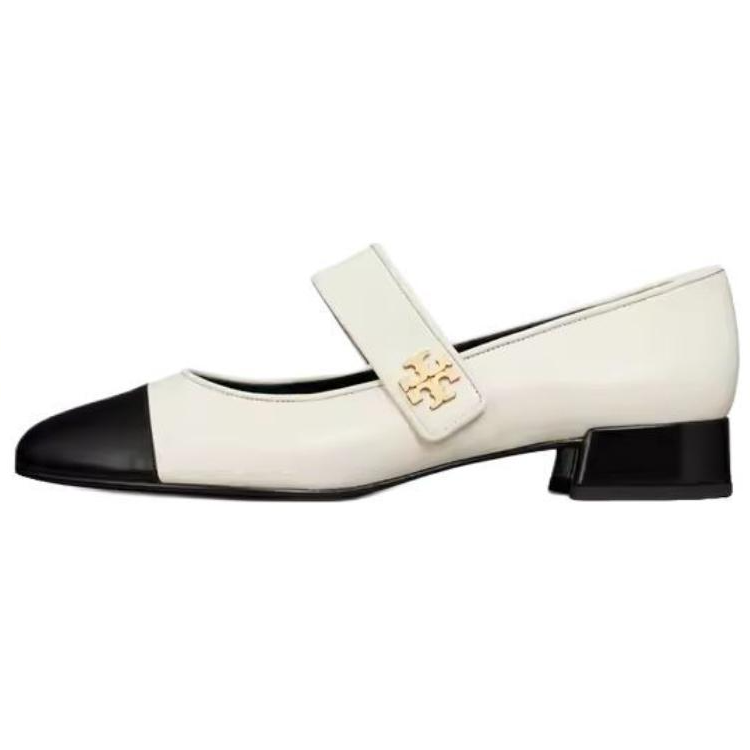 TORY BURCH Chunky Heel Mary Jane Shoes Women's White