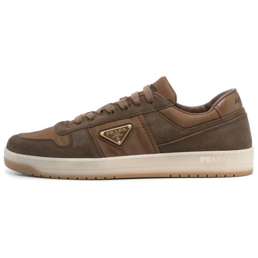 PRADA PRADA Downtown Low top Skateboard Shoes Men's Brown