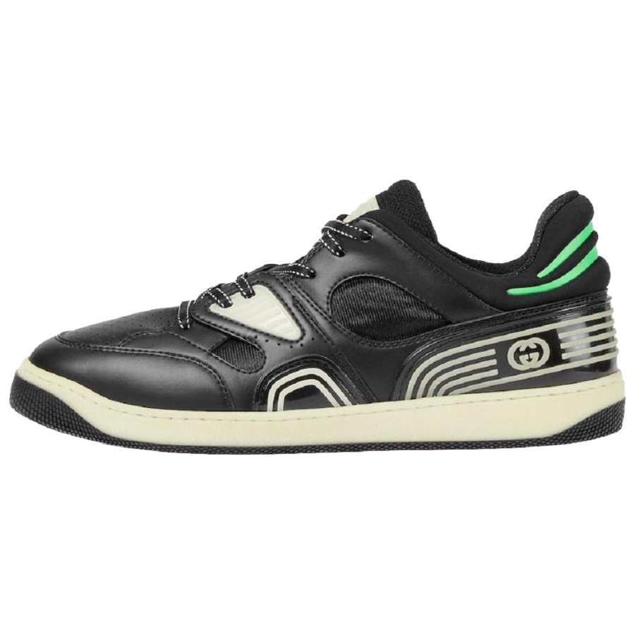 GUCCI Basket Good Game Stylish Skateboarding Shoes Men's Black