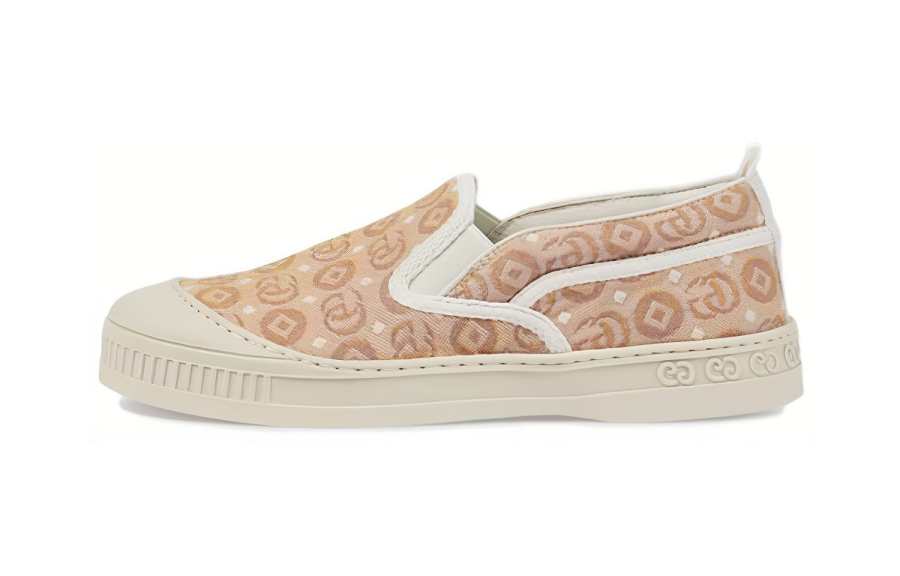 GUCCI Tennis 1977 Low top Stylish Skateboarding Shoes Beige Children Aged 3 7 Years Old